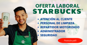 CONVOCATORIA LABORAL PARA STARBUCKS
